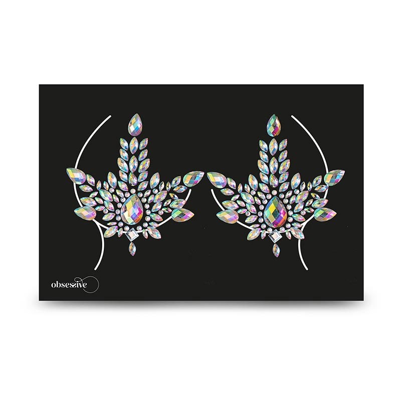 Bijou autocollant pour seins Obsessive 2924