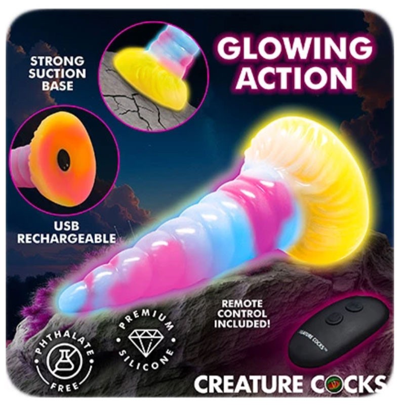 Vibromasseur Creature Cocks Unicorn - 17 cm
