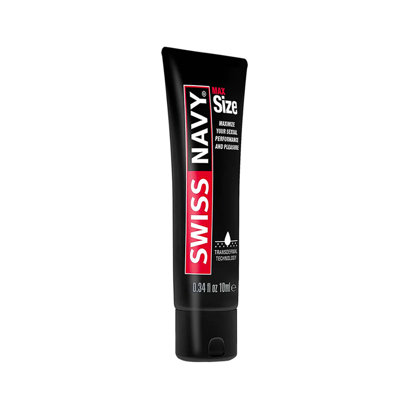 Crème érectile 10 ml - Swiss Navy MaxSize Black