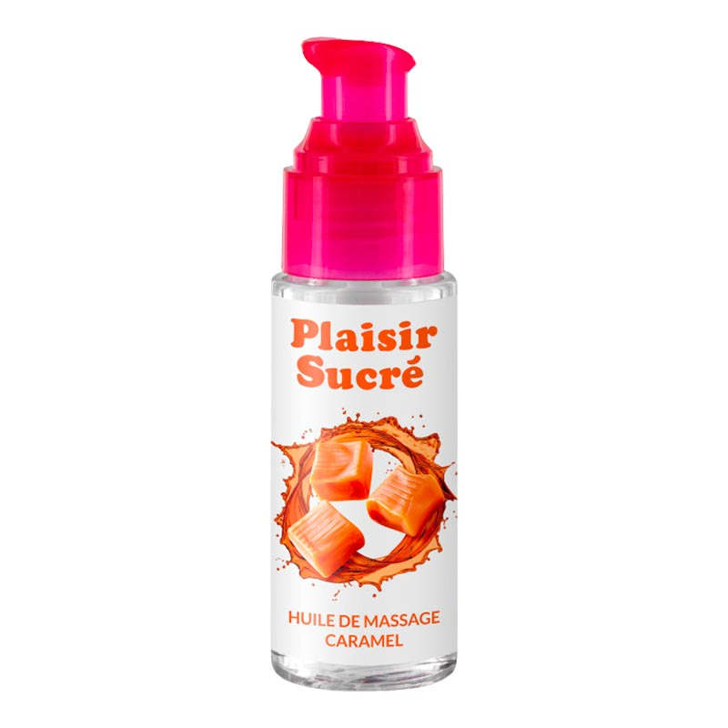 Huile de massage aromatisé Caramel - (Plaisir Sucré)