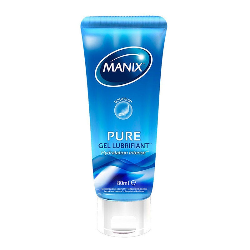 Gel lubrifiant à base d'eau 80ml - Manix Pure