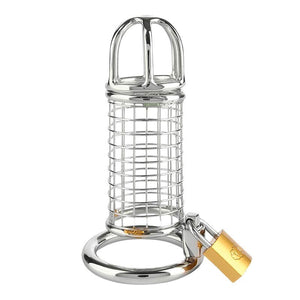 Cage de chasteté en acier inoxydable - Mr. Steel Matrix