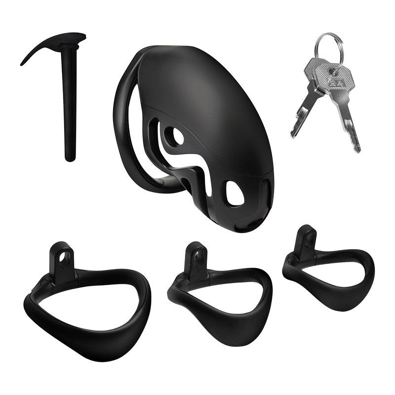 Cage de chasteté en plastique et silicone - Master Series Captor