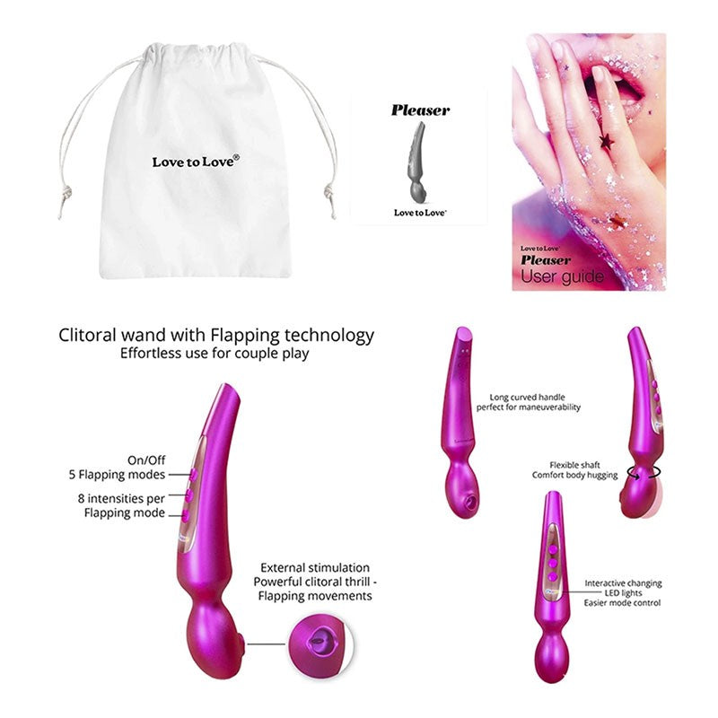 Stimulateur clitoridien Love to Love Pleaser - Iridescent Berry