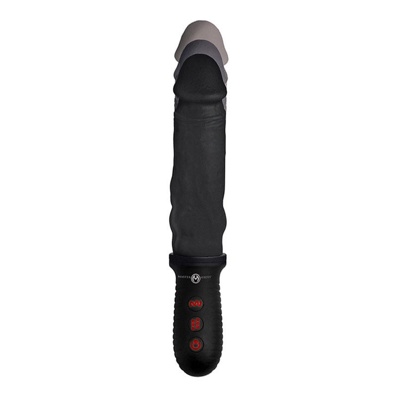 Vibromasseur réaliste va-et-vient (Noir) - Master Series Auto Pounder