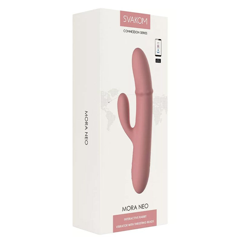 Vibromasseur rabbit avec anneau stimulant - Svakom Mora Neo