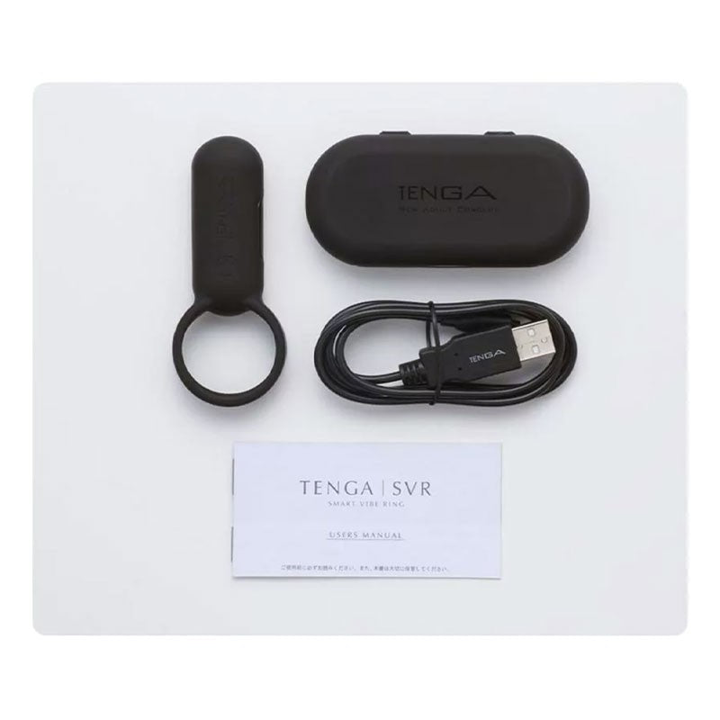 Anneau pénien vibrant - Tenga SVR (Noir)