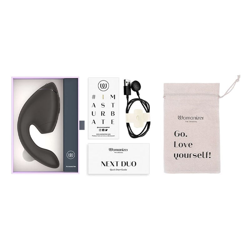 Womanizer NEXT DUO (Noir) - Stimulateur clitoridien et vaginal
