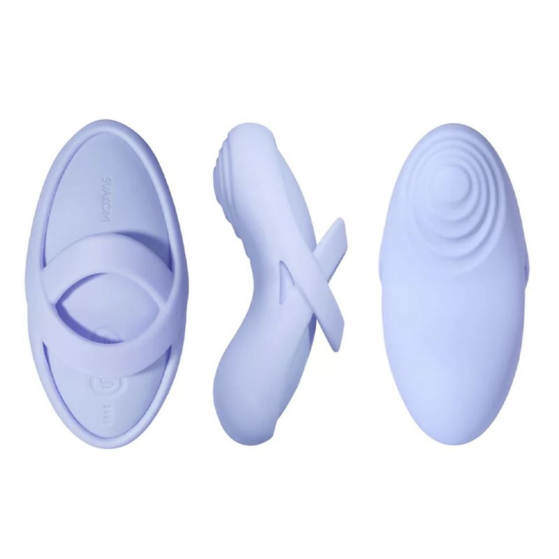 Stimulateur vibrant & chauffant en silicone - Svakom Echo 2 (Bleu ciel)