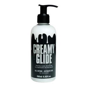Gel intime effet sperme avec filaments lactés - Creamy Glide 250 ml