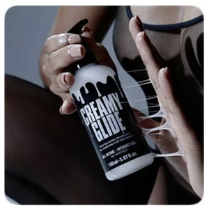 Gel intime effet sperme avec filaments lactés - Creamy Glide 150 ml