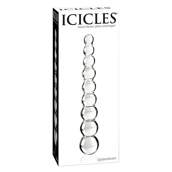Chapelet anal en verre ICICLES N°2