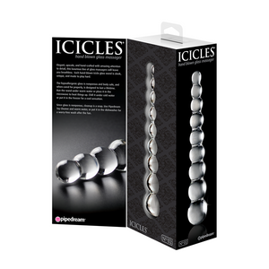 Chapelet anal en verre ICICLES N°2