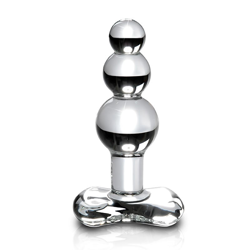 Dildo anal progressif en verre - Icicles N° 47