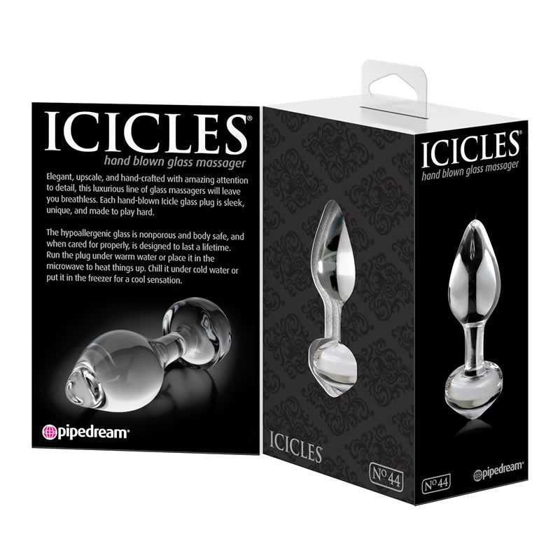 Plug anal en verre - Icicles N° 44
