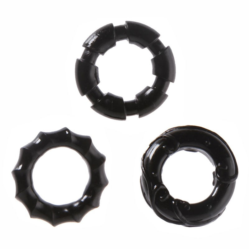 Cockring Set extensible 3pces - Malesation