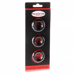 Cockring Set extensible 3pces - Malesation