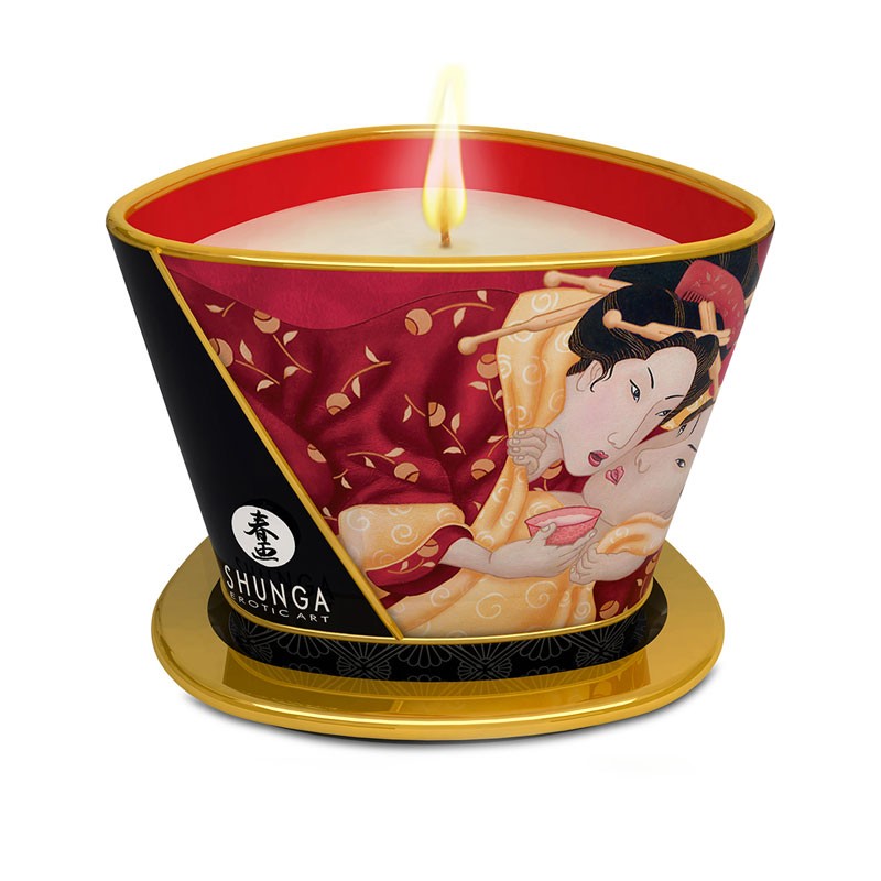Bougie de massage Romance Vin - Shunga