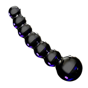 Dildo anal en verre Noir - Icicles N°66