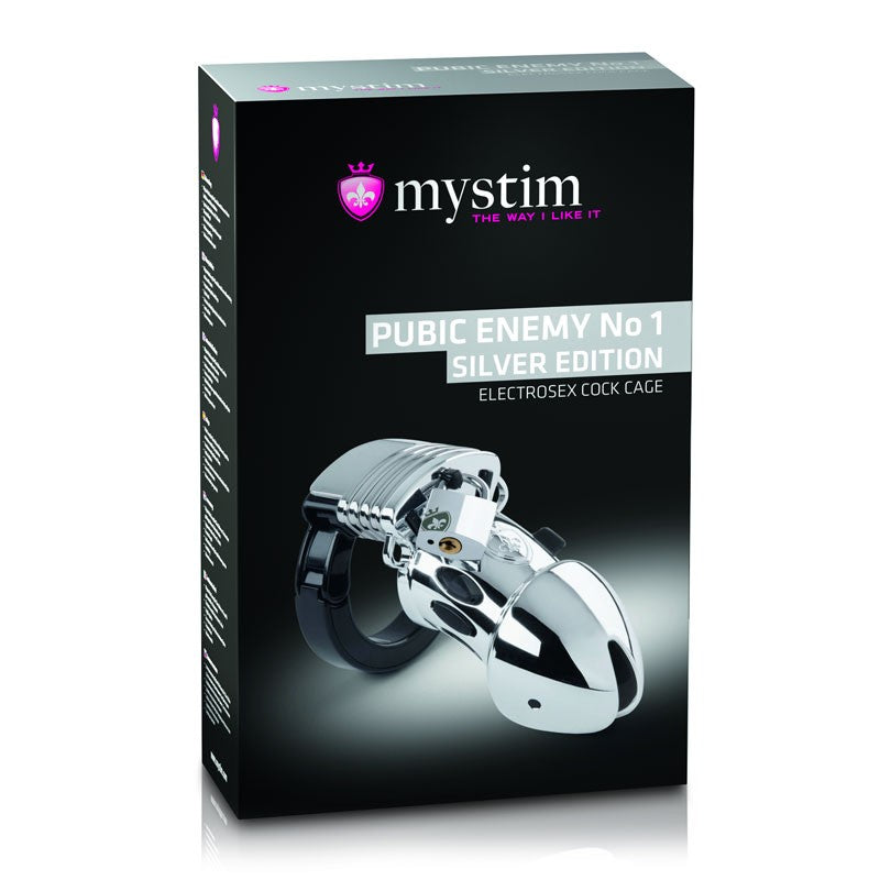 Cage de chasteté Public Enemy No 1 Silver - Mystim