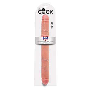 Double dong réaliste Beige Large - King Cock 16"