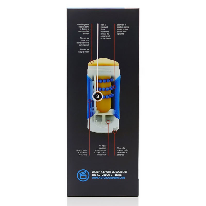 Masturbateur pour homme Autoblow 2+ - Taille A