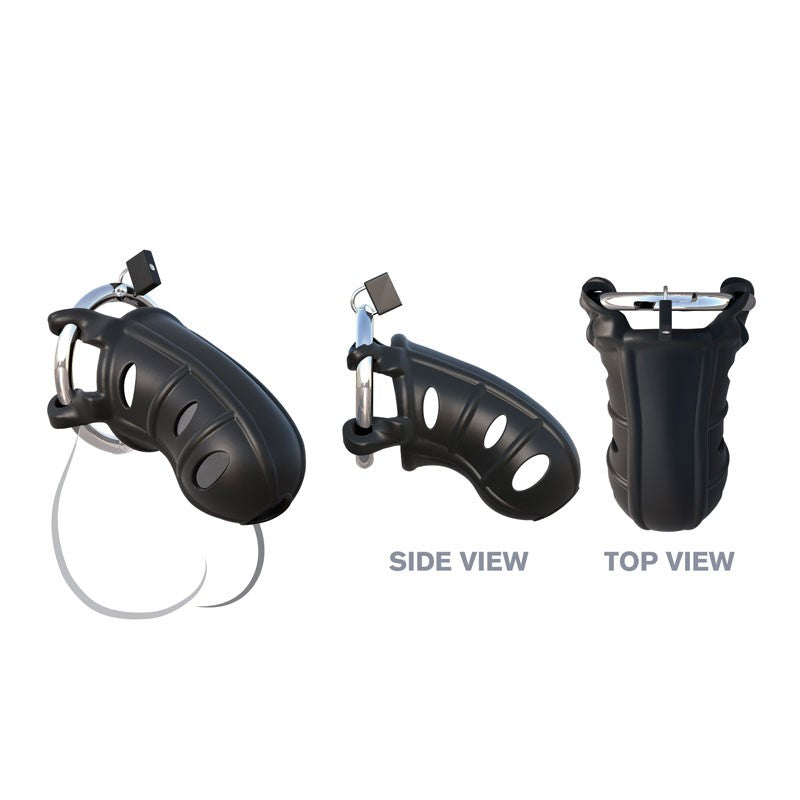 Cage de chasteté en silicone Hardcore Cock Blocker - Pipedream