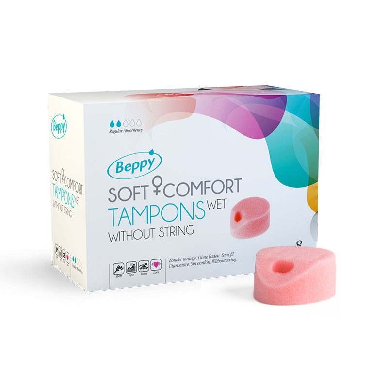 Beppy Classic Wet - Tampon hygiénique sans ficelle 8pc