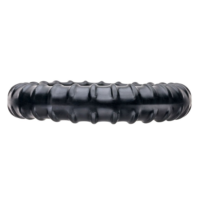 Anneau pénien Ribbed Ring Noir - PerfectFit