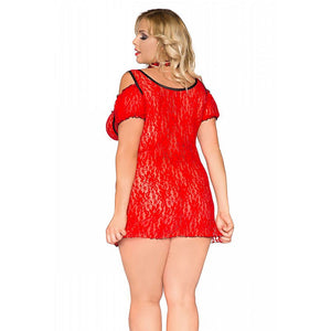 Mini-robe sexy rouge SB/1008 - Andalea