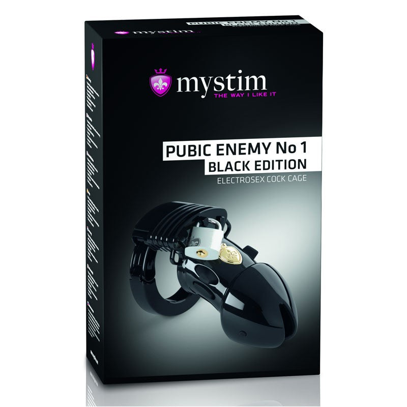 Cage de chasteté Public Enemy No 1 Black Edition - Mystim