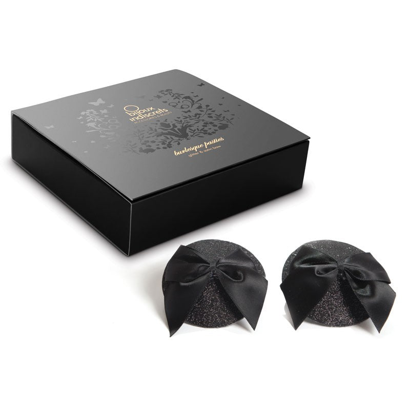 Burlesque Shini - Caches tétons ronds noirs