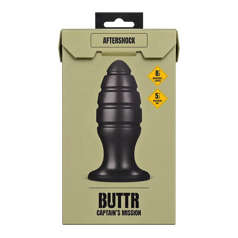 Plug Anal XXL BUTTR Aftershock - Noir 23,5 cm