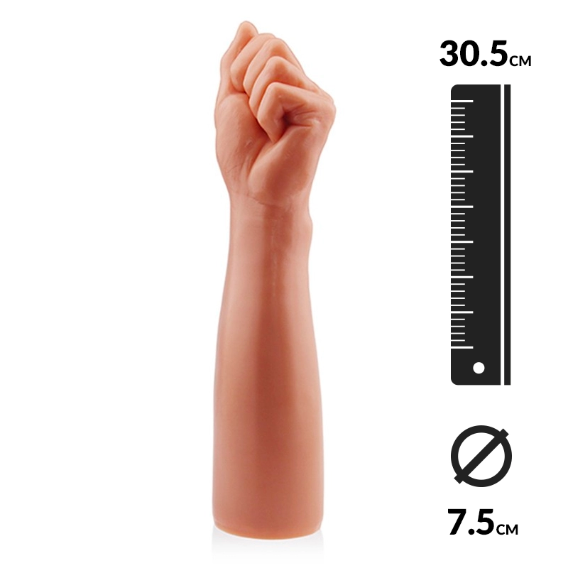 Giant Dildo BITCH FIST 30.5cm (flesh) - Rimba