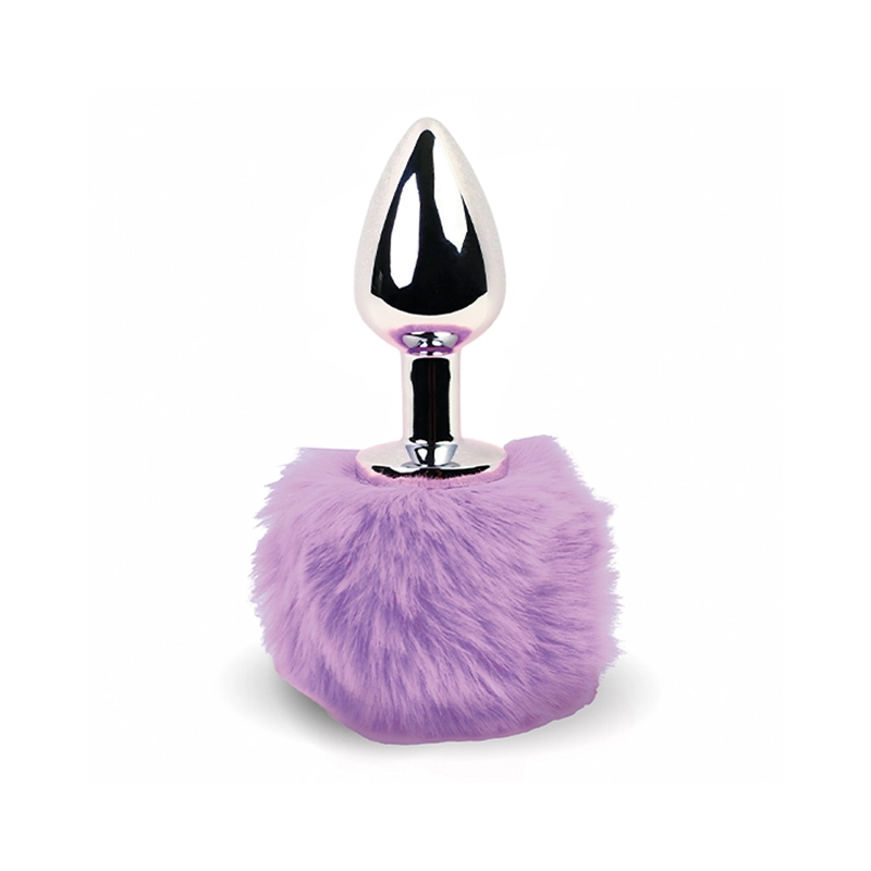 Mini Buttplug Bunny Tail (purple) - Feelztoys