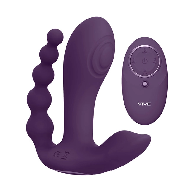 Vibromasseur Triple Pleasure - Vive Kata (point G, clitoris et anus)