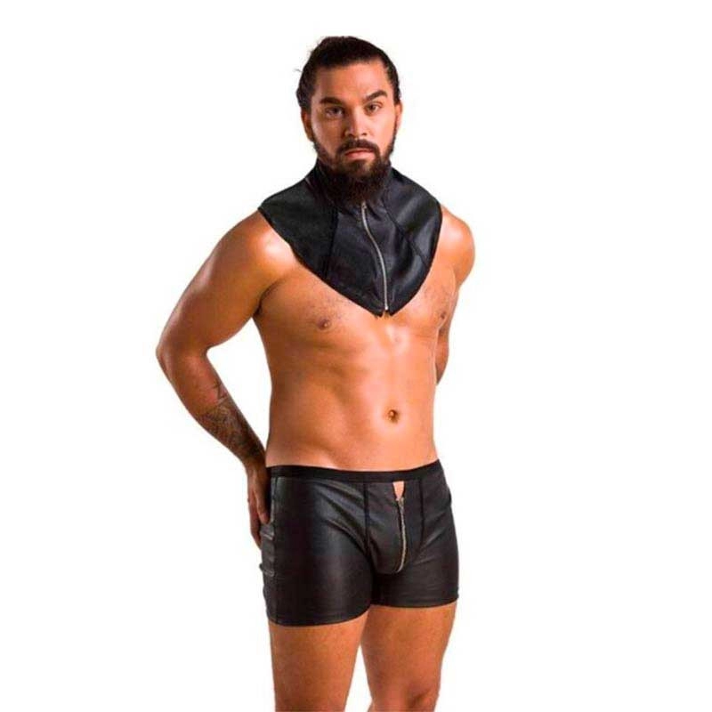 Boxer and collar leatherette Set 051 Edward - Passion