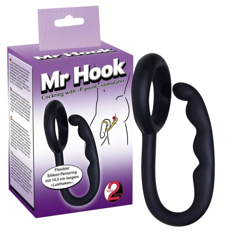 Anneau pénien avec chapelet anal Mr Hook