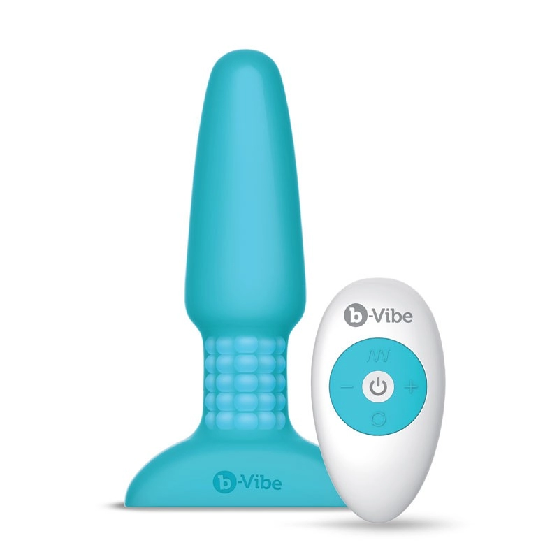 Vibrating and rotating Butt Plug B-Vibe Blue