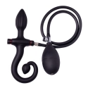 Plug anal gonflable en silicone avec poignée et pompe - Rimba