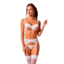 Ensemble sexy 3 pièces (Blanc) Silentia - Avanua