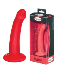 Dildo en silicone Harry rouge - Malesation