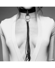 Collari BDSM per il bondage Maze Tassel Chocker Nero - Bijoux Indiscrets