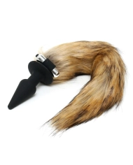Plug anal en silicone Fox Tail