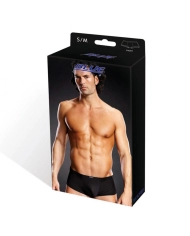 Black Sexy Short Performance Microfiber - Blue Line