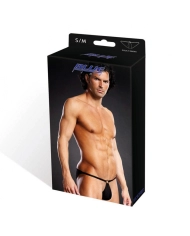 Bikini sexy avec anneau Performance Microfiber Pouch Noir - Blue Line