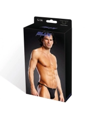 Sexy String Performance Microfiber Bikini Schwarz - Blue Line