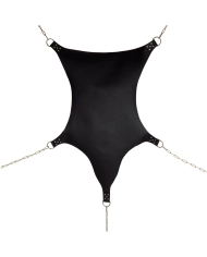 Amaca sadomaso in pelle Spider Sling con 5 anelli a D (senza catene) – Rimba