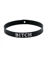 Collare BDSM in silicone - BITCH