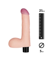 Realistic Vibrator with scrotum (21 cm) Softee 8